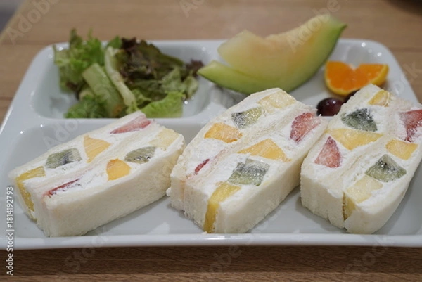 Obraz フルーツサンドウィッチ