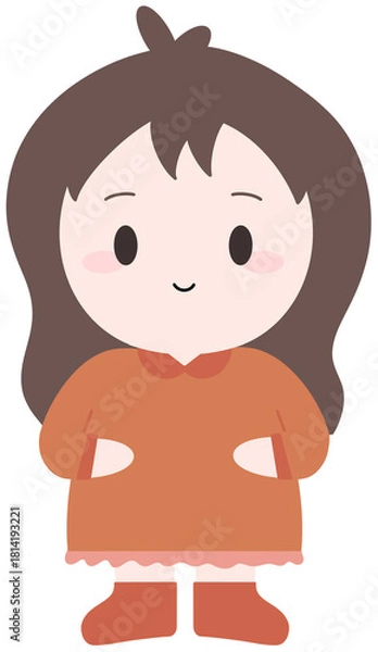 Obraz 사람아이몸계절옷봄가을(포즈) (2)