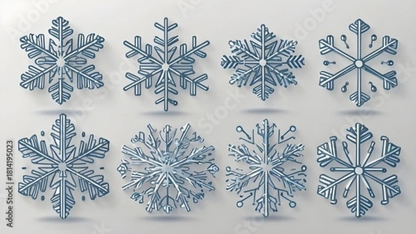 Obraz Simple Snowflake Pack