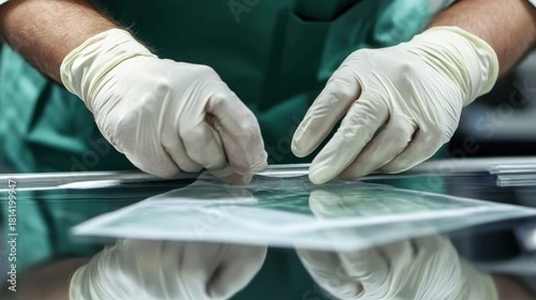 Obraz Laboratory Technician Handling Test Samples