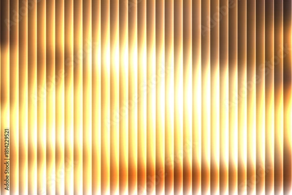 Fototapeta Bright Golden Vertical Light Panels with Glowing Abstract Waves and Warm Radiant Highlights – Luminous Modern Background for Luxury Design, Digital Art, Technology Themes, and Creative Visual Projects