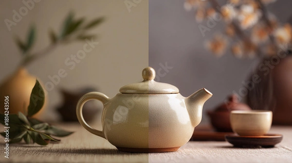 Obraz teapot with tea