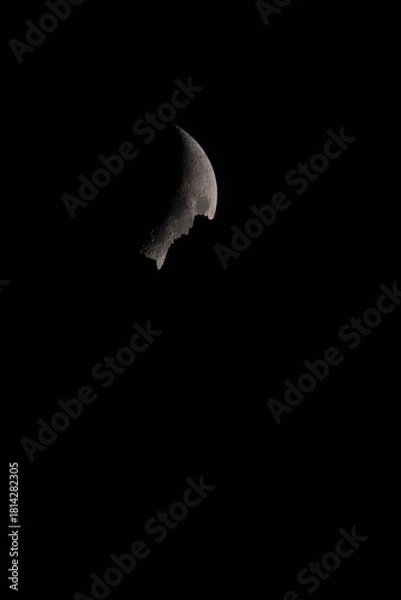 Fototapeta Slender Crescent Moon in a Dark Sky