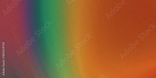 Fototapeta Vibrant grain texture with rainbow color gradient abstract digital art.