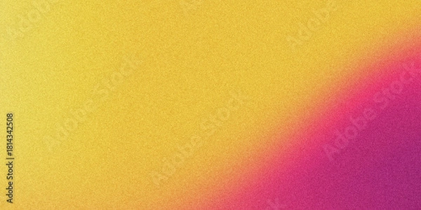 Fototapeta Textured gradient background shifting from yellow to bright pink