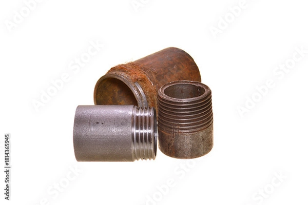 Obraz metal pipe isolated on white background