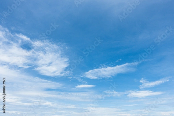 Obraz Blue sky and cloud background