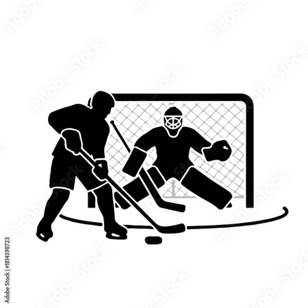 Obraz hockey player vector illustration