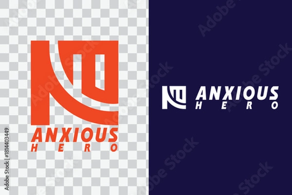 Obraz Bold Modern “Anxious Hero” Logo Design