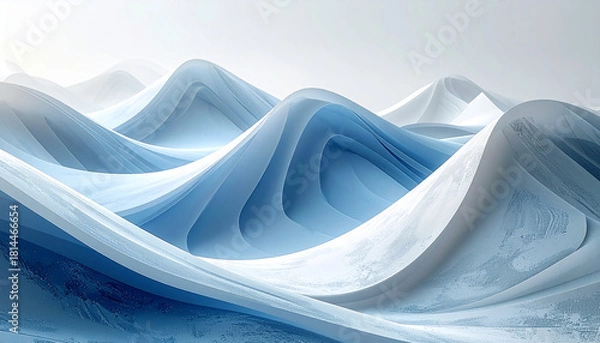 Fototapeta white and blue wave abstact background texture