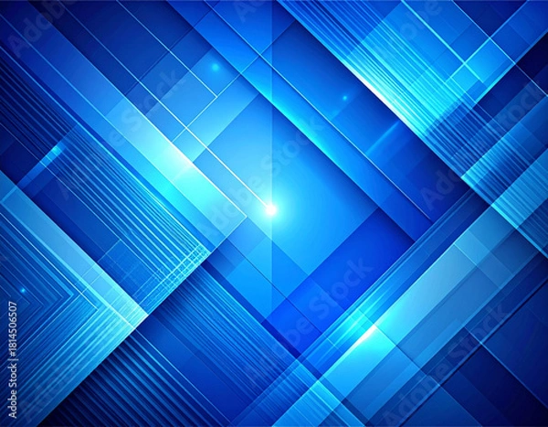 Obraz  Blue Technology Abstract Background