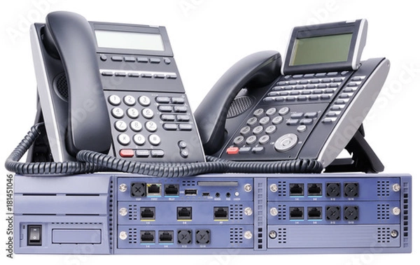 Obraz Phone switch and digital telephones