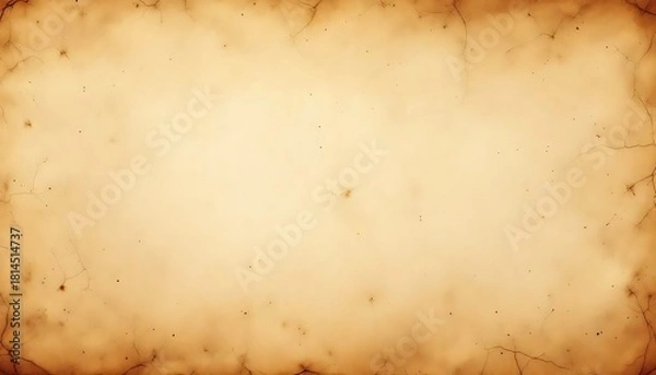 Obraz Aged parchment texture with burnt edges and subtle speckles creating a vintage background for historical or artistic use