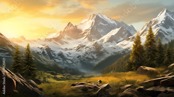 Obraz 
Amber Crest Mountains