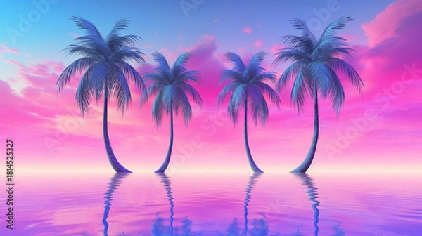 Obraz Cotton Candy Palms