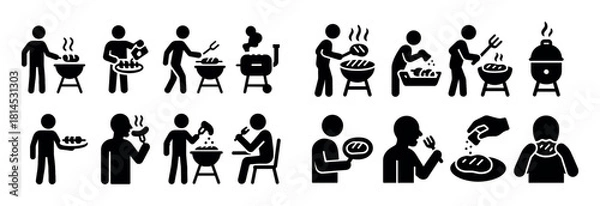 Fototapeta Barbecue Icon Set
