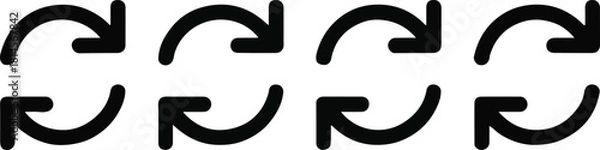 Fototapeta Refresh icon set