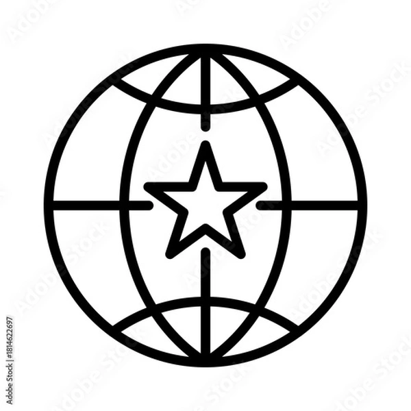 Obraz Globe net icon