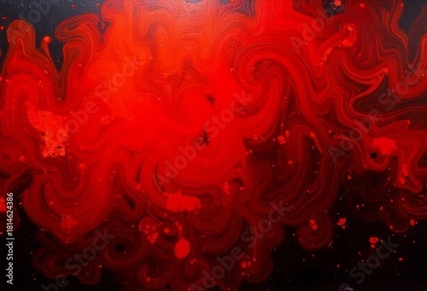 Obraz Grunge background with red paint