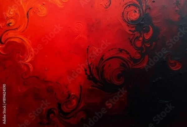 Obraz Grunge background with red paint