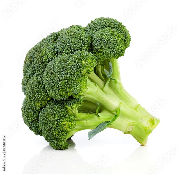 Fototapeta broccoli on white background