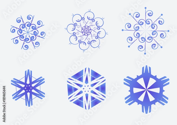 Obraz snowflakes