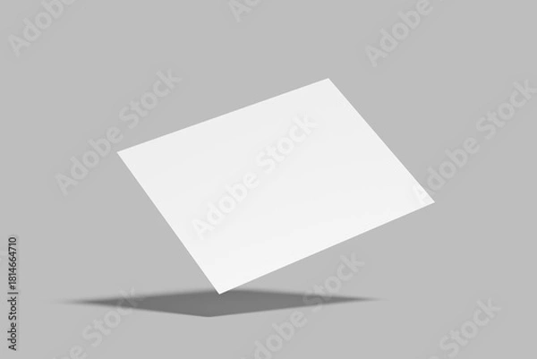 Obraz a4 certificate blank mockup