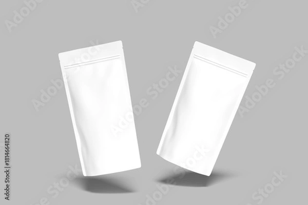 Obraz Standing Pouch Packaging Blank Mockup design with shadow