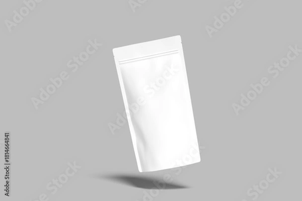 Fototapeta Standing Pouch Packaging Blank Mockup design with shadow