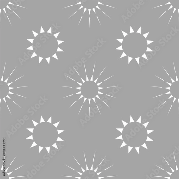 Fototapeta Seamless abstract pattern with circles on a gray background