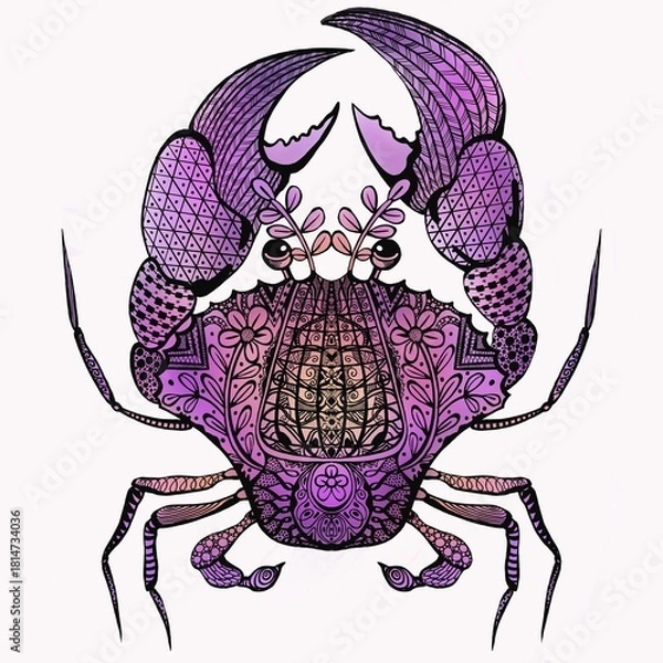 Obraz Patterned Ocean Crab