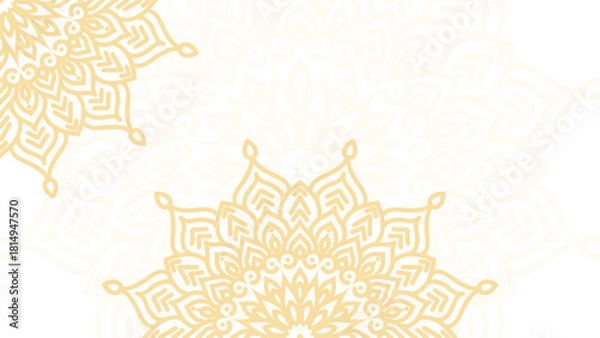 Fototapeta Mandala Background - Gradient round mandala .Hand Made, Indian Mandala 