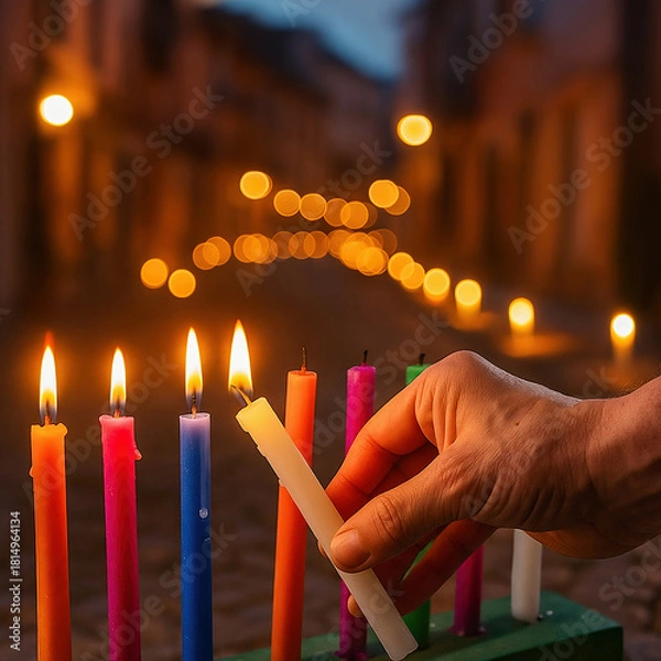 Obraz Day of the Little Candles in Colombia