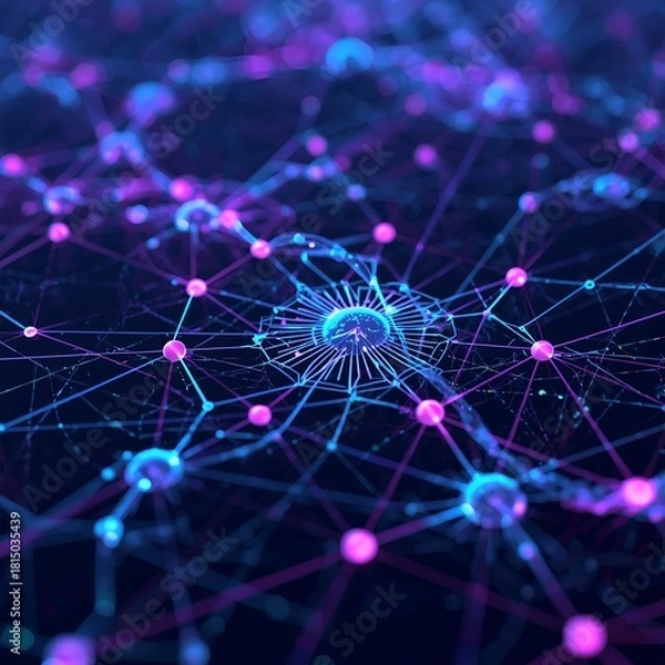 Obraz abstract network background