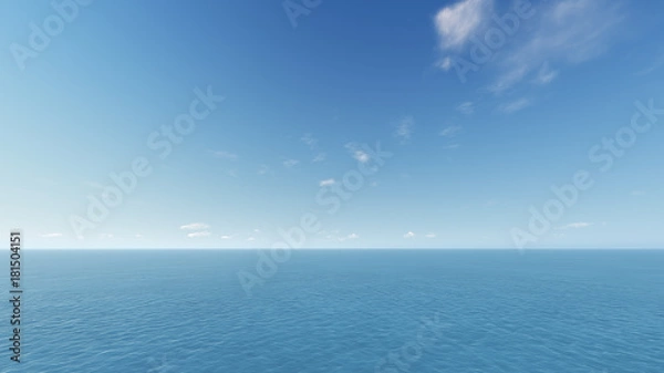 Obraz 3d render from imagine sea and sky