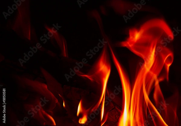 Obraz Red Fire Flames of Hell