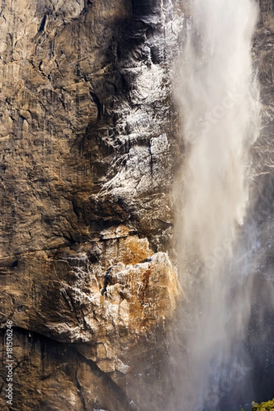 Obraz Winter waterfall with frost