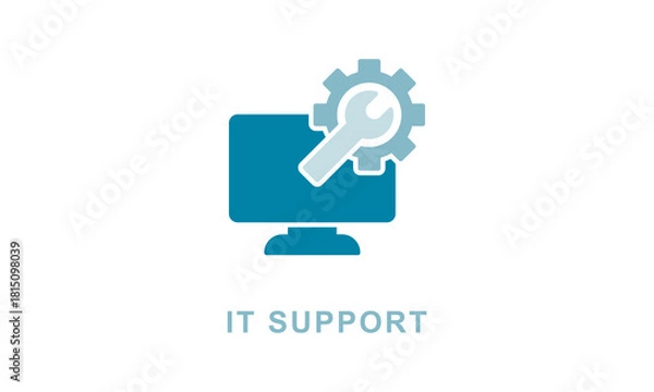Obraz It support vector icon isolated on white background