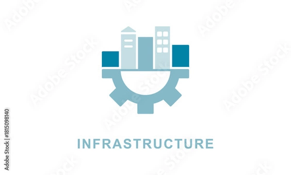 Obraz Infrastructure vector icon isolated on white background