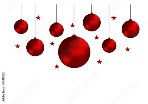 Obraz Weihnachtskugeln