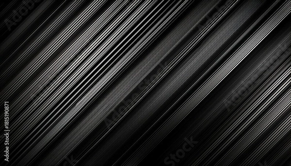 Fototapeta Geometric Harmony Dark Abstract Image Features A Series Of Parallel Lines Arranged Diagonally Creating A Sense Of Depth And Movement This Design Exudes Elegance And Mystery