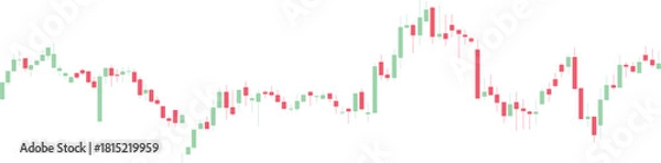 Obraz Global Financial Trading Chart Vector Background