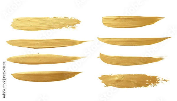 Obraz 金色の筆跡ライン