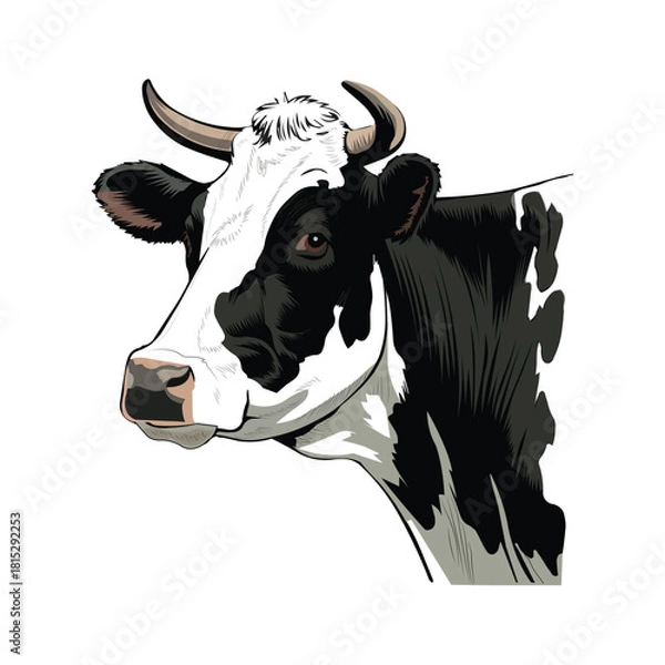 Fototapeta cow vector illustration design