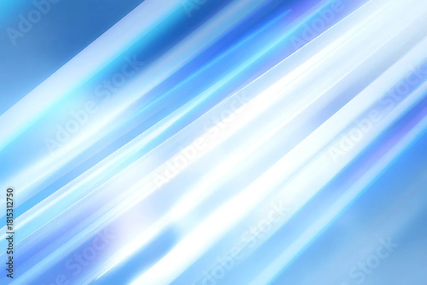 Obraz 深いブルーにホワイトの光が差し込むクリーンで爽快な背景