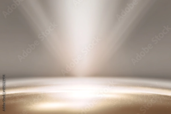 Obraz 金色の光が差し込む華やかな抽象グロー背景