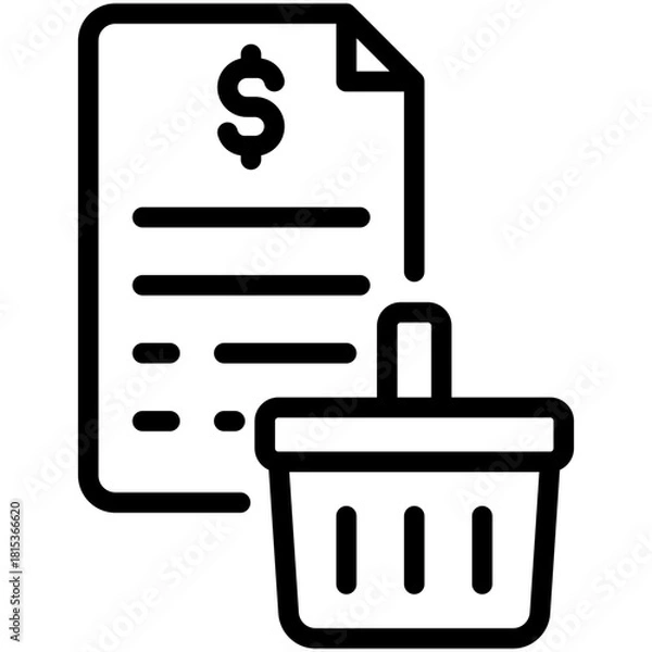 Fototapeta purchasing icon