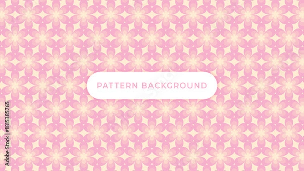 Obraz pink flower seamless pattern background vector design