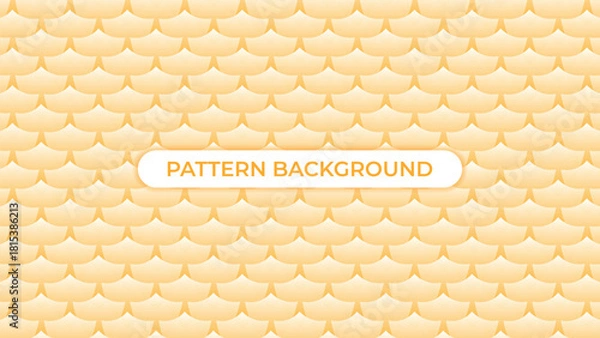 Obraz yellow scales seamless pattern background vector design
