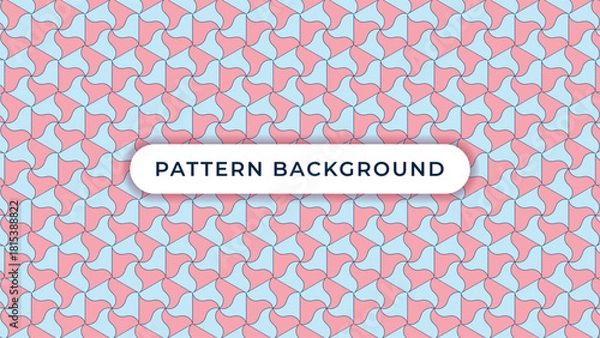 Obraz pink blue geometric seamless pattern background vector design